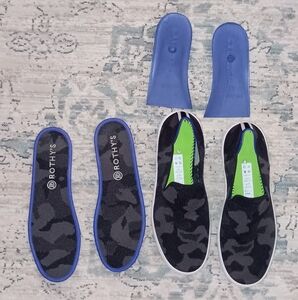 Rothys Camo Knit Slip On Sneakers Women's 8.5